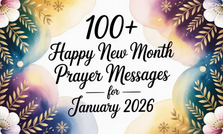 100+ Happy New Month Prayer Messages for january2026