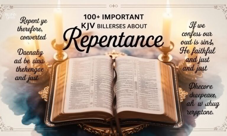 100+ Important KJV Bible Verses About Repentance
