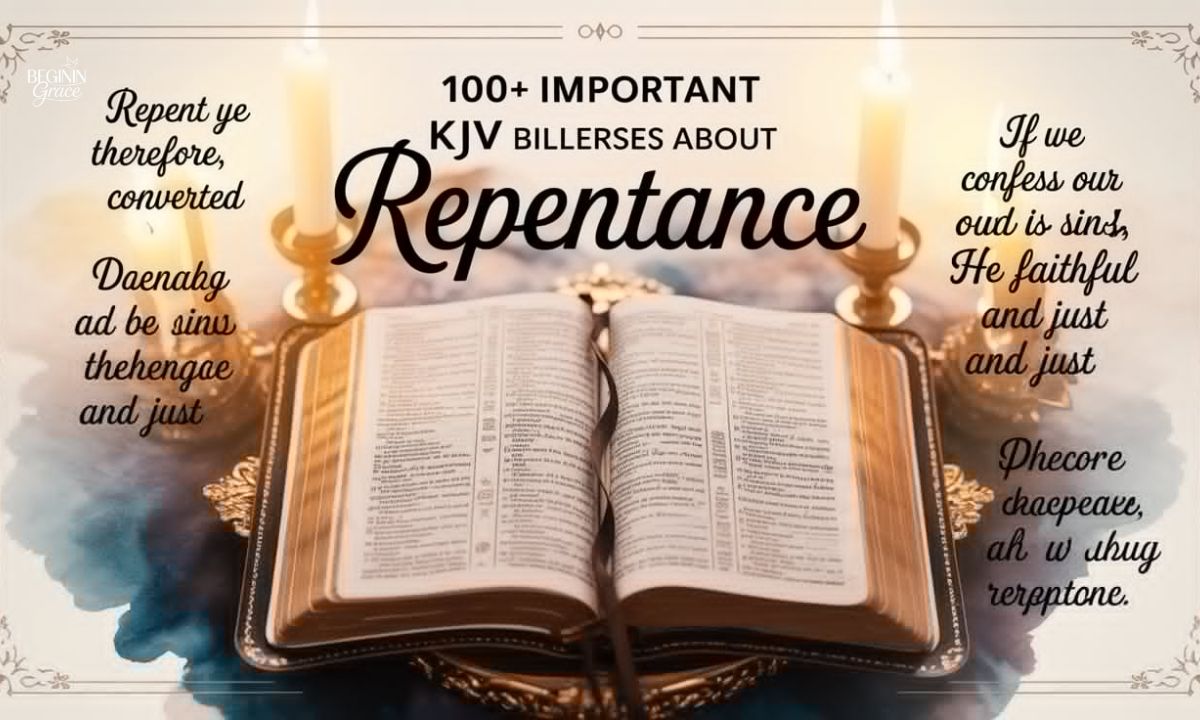 100+ Important KJV Bible Verses About Repentance