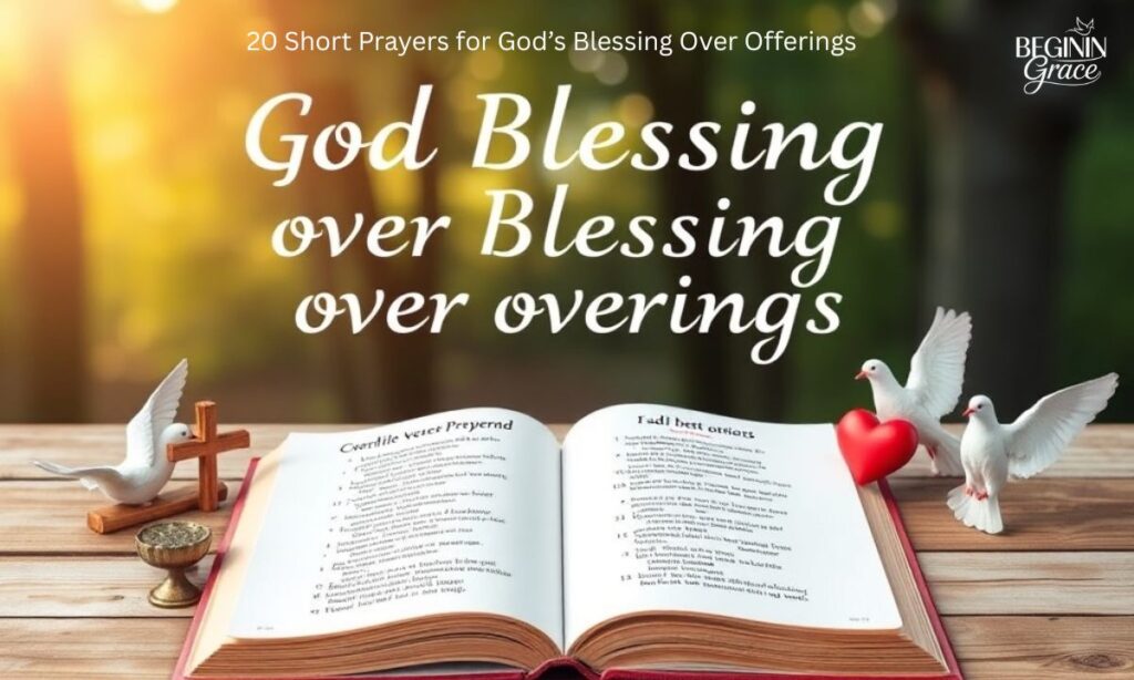 20 Short Prayers for God’s Blessing Over Offerings
