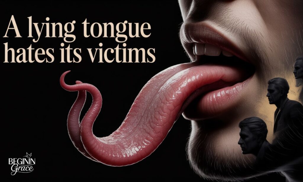 A Lying Tongue Hates Its Victims