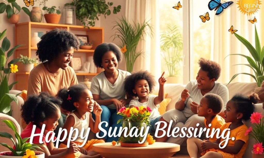 African American Happy Sunday Blessings A Journey Through Joy (1)