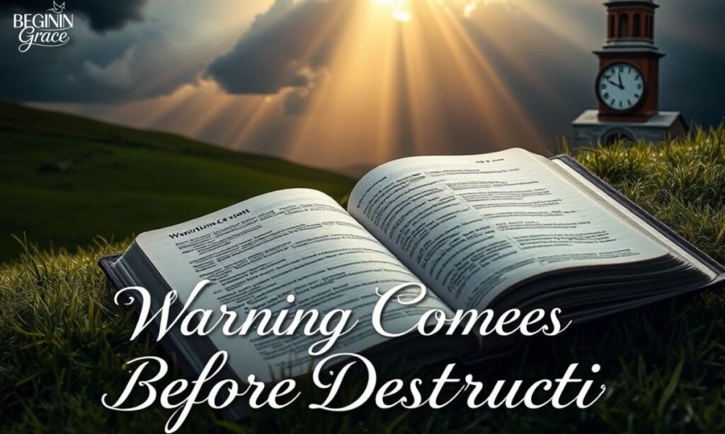 Bible Verses Showing That Warning Comes Before Destruction