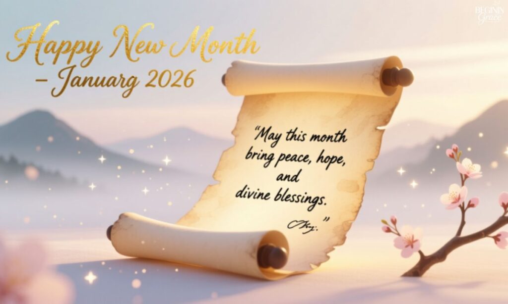 Happy New Month Prayer Messages for January 2026