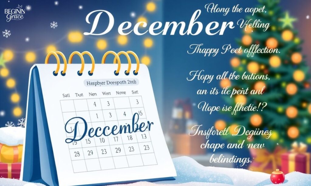 Inspiring December Happy New Month Messages