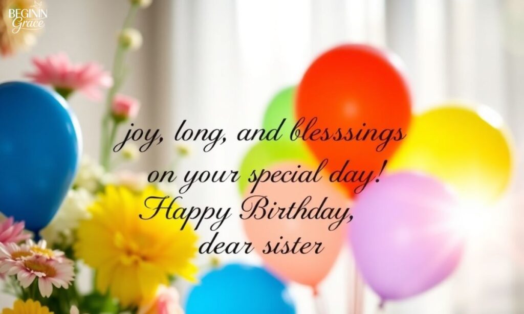Powerful Happy Birthday Prayer for My Sister