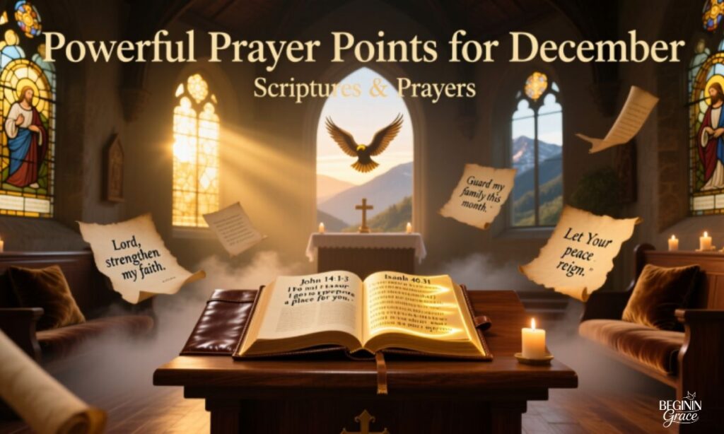 Powerful Prayer Points for the Month of December with Scriptures