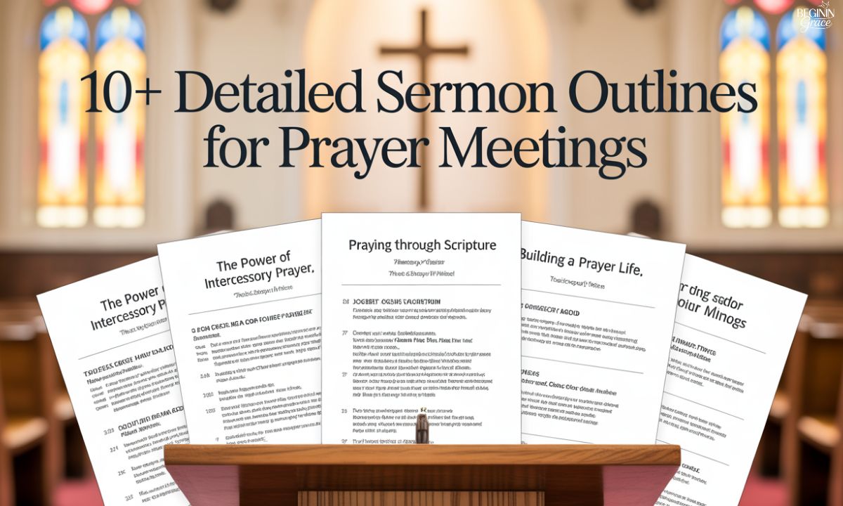 10+ Detailed Sermon Outlines for Prayer Meetings