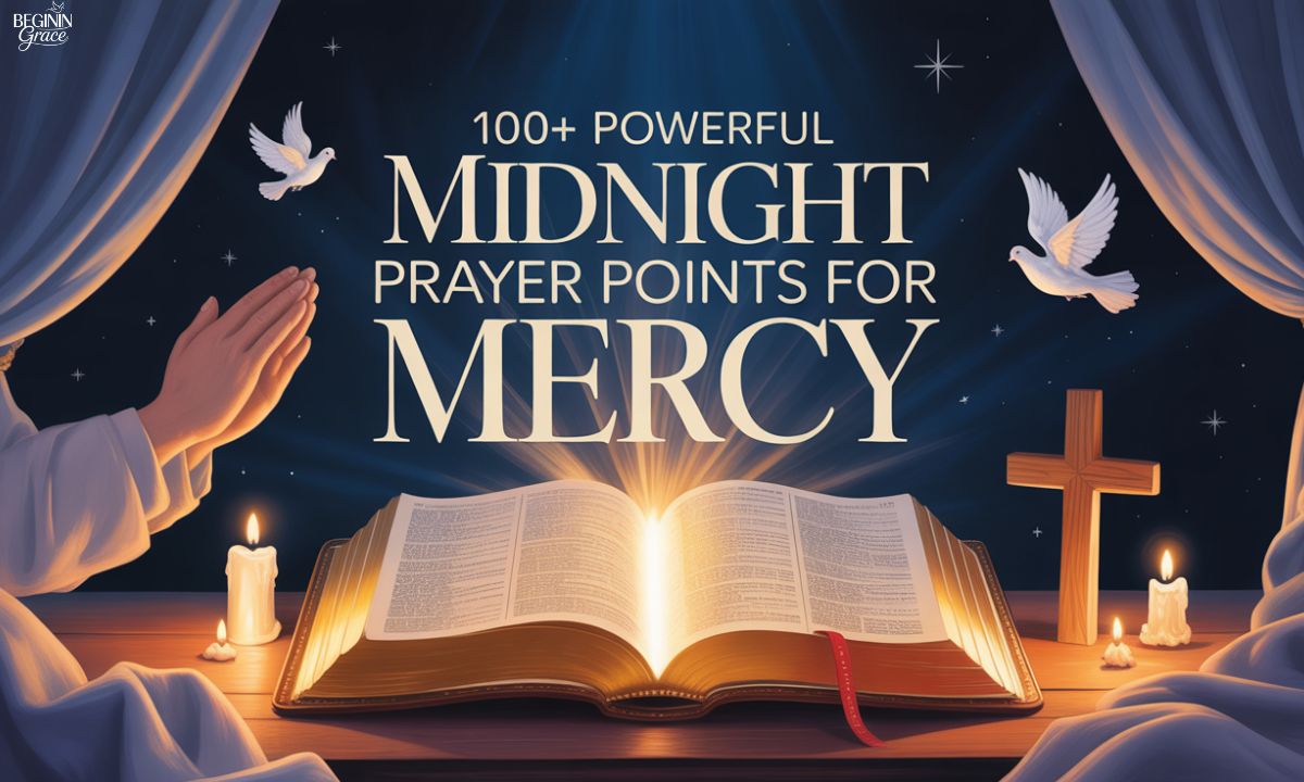 100+ Powerful Midnight Prayer Points for Mercy
