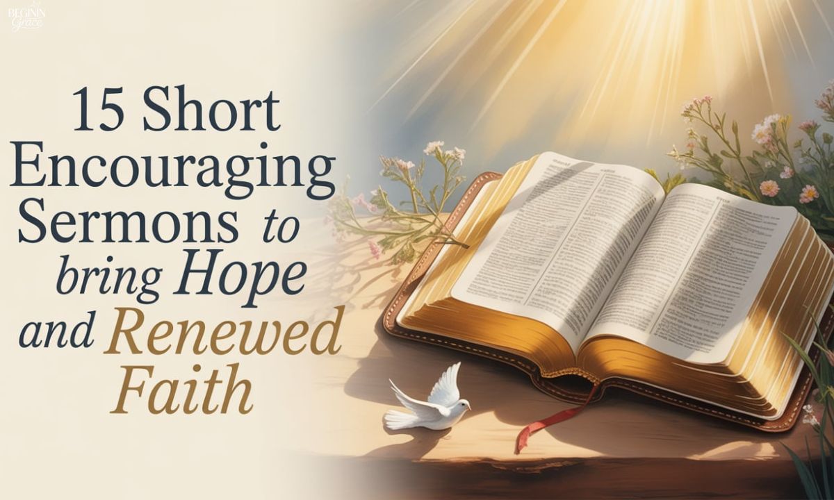 15 Short Encouraging Sermons to Bring Hope and Renewed Faith