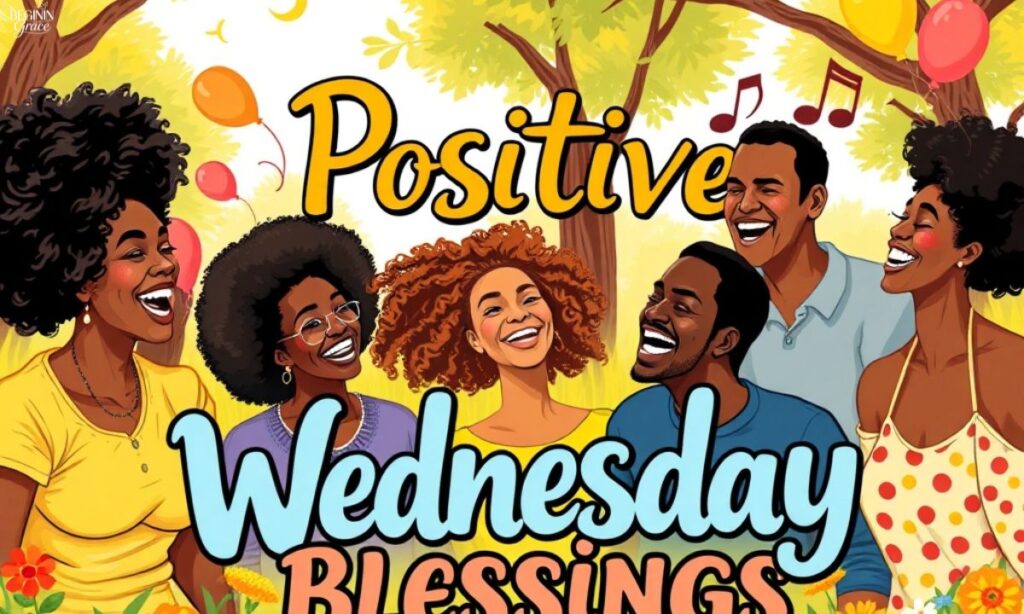 African American Positive Wednesday Blessings for Joy & Laughter