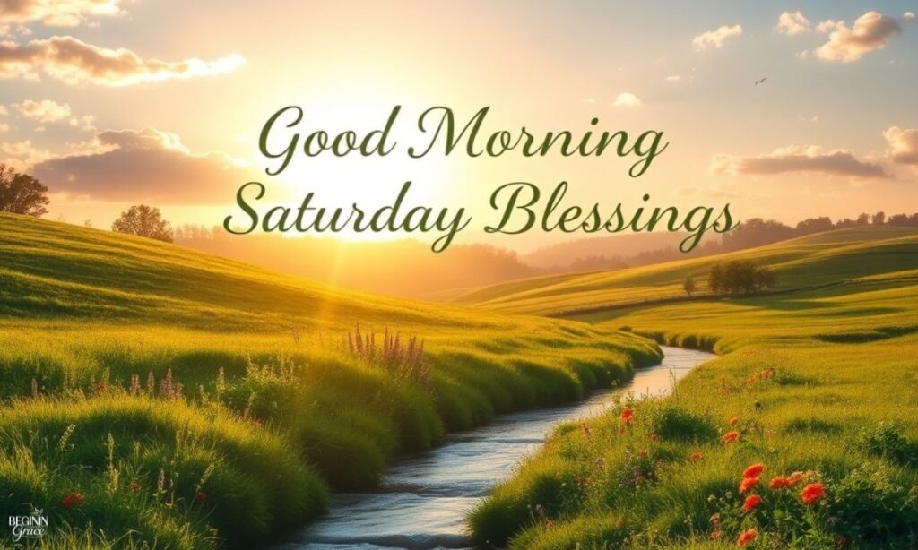 Beautiful Good Morning Saturday Blessings to Start Your Day