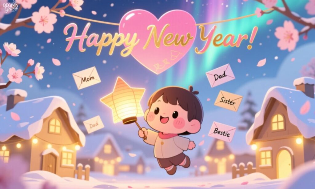 Cute New Year Wishes for Family and Friends