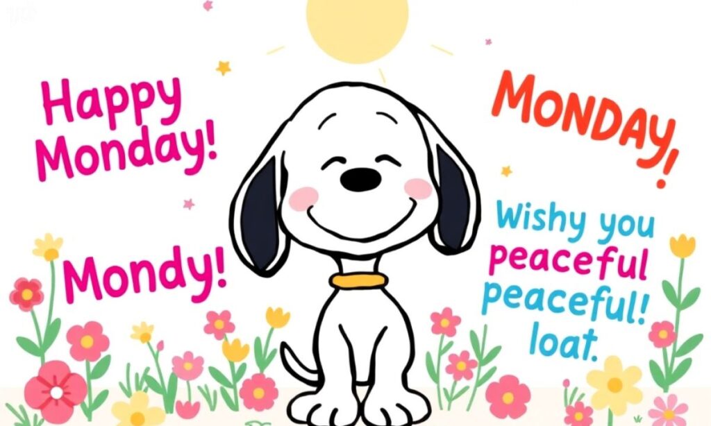 Cute Snoopy Monday Messages for a Smile and a Peaceful Day (1)