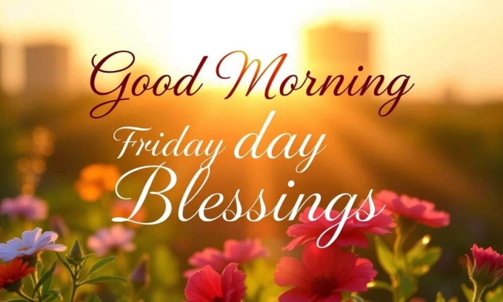 Good Morning Friday Blessings