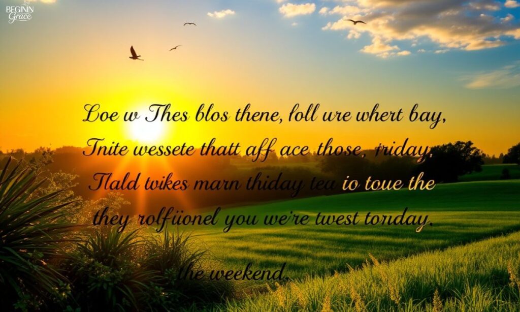 Motivational Good Morning Friday Blessings