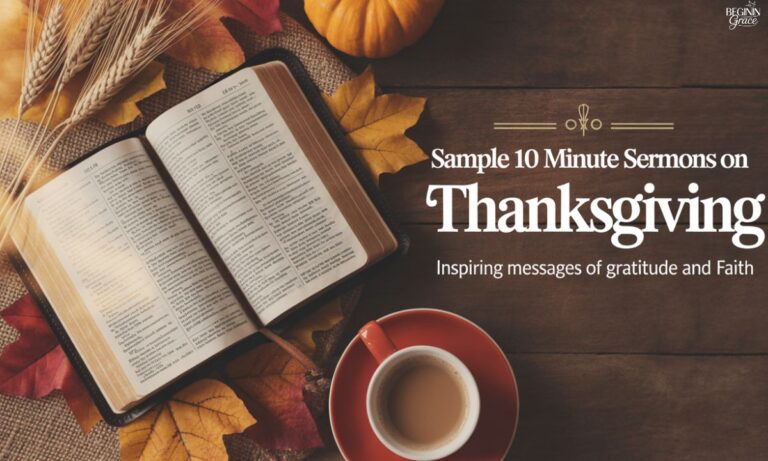 Sample 10 Minute Sermons on Thanksgiving
