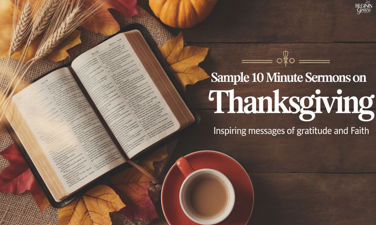 Sample 10 Minute Sermons on Thanksgiving
